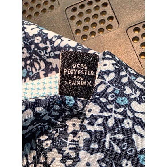 Shaquille O'Neal XLG Big Fit Cooling‎ Dress Shirt Blue Floral 18.5 36/36 XL - Picture 4 of 5